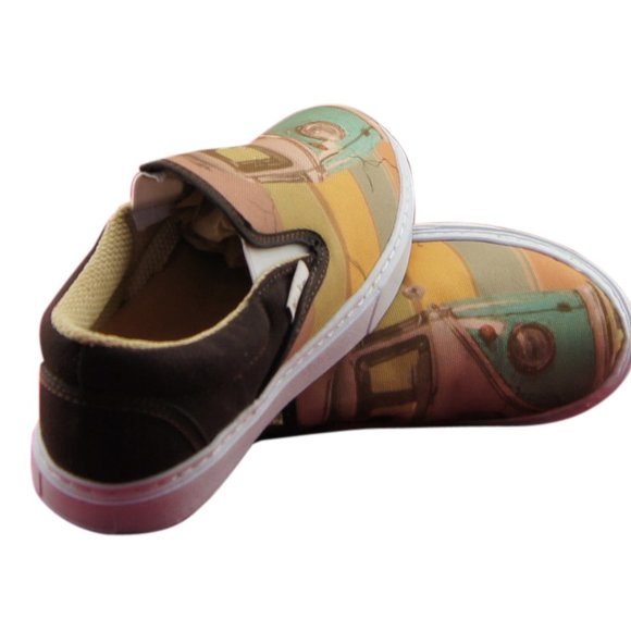 WOMEN'S PRINTED CANVAS SNEAKERS "80'S VW MICROBUS" - Picture 5 of 5